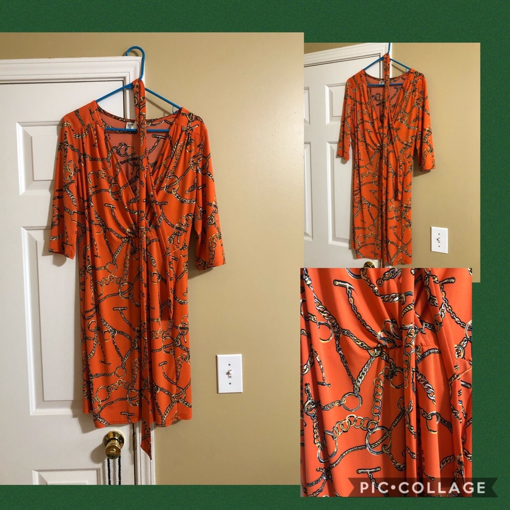 Dress with tie